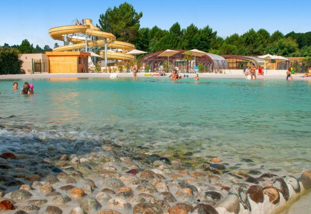 Chalet Camping Les Vignes Lit-et-Mixe Exterior foto