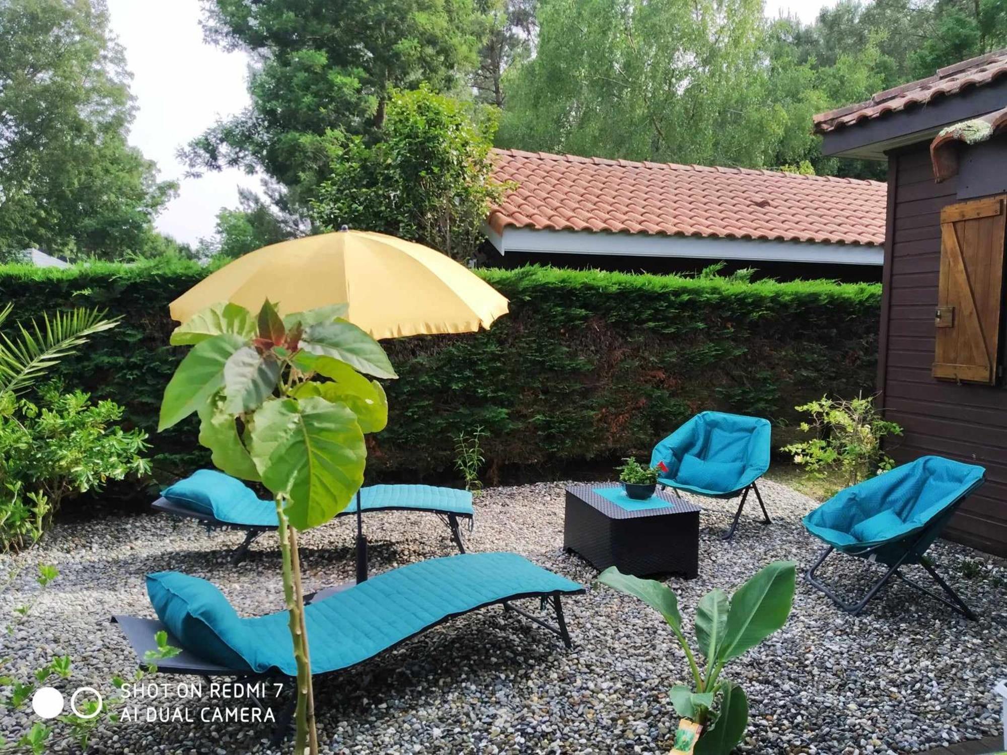 Chalet Camping Les Vignes Lit-et-Mixe Exterior foto
