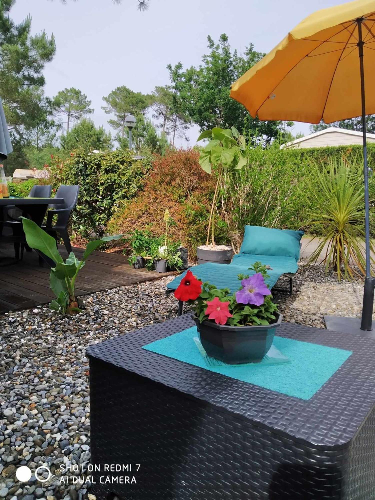 Chalet Camping Les Vignes Lit-et-Mixe Exterior foto