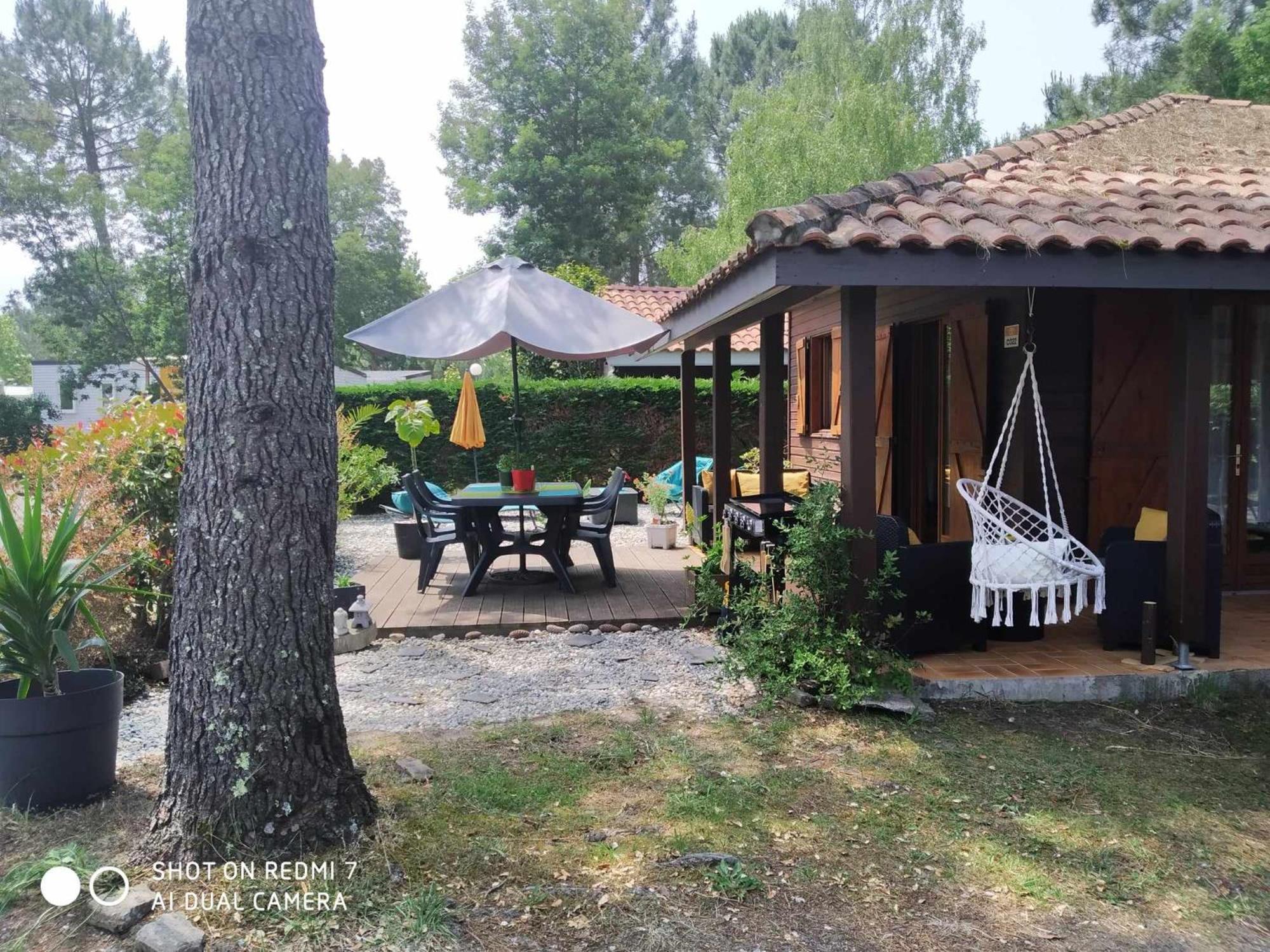 Chalet Camping Les Vignes Lit-et-Mixe Exterior foto