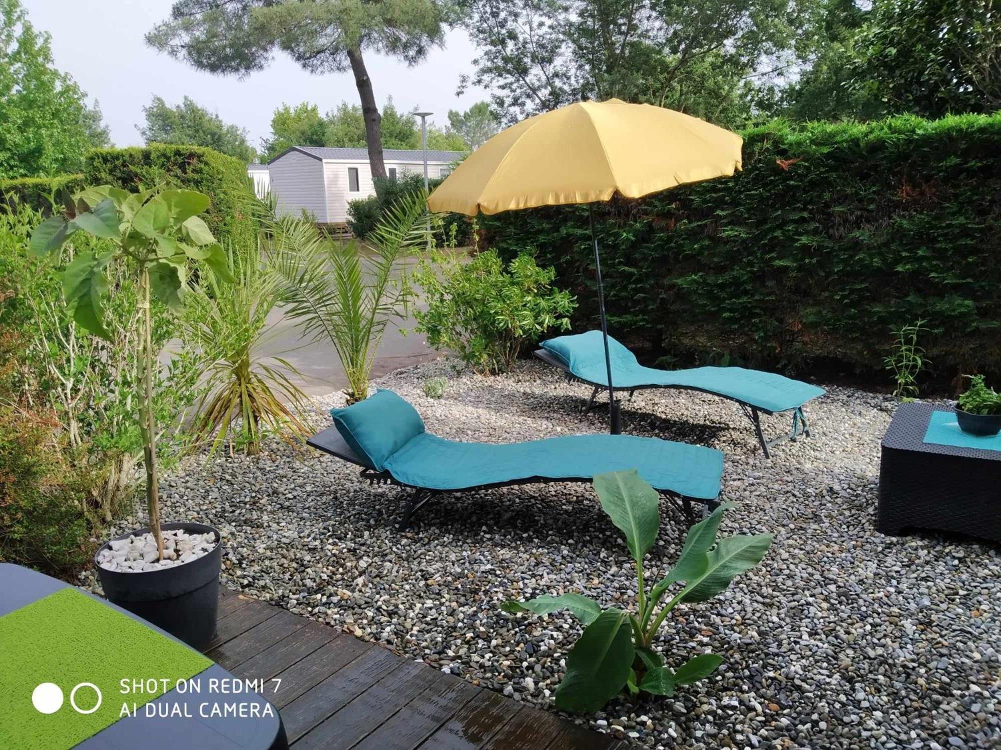 Chalet Camping Les Vignes Lit-et-Mixe Exterior foto